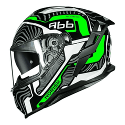 Capacete Norisk Strada Ii Fusion - Branco/preto/ve... - Moto One