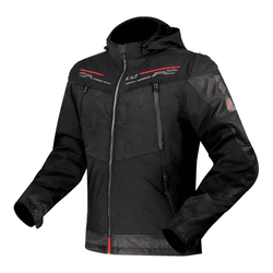Jaqueta Ls2 Zirconium - Preto/titanium/vermelho - Moto One