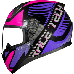 Capacete Race Tech Sector Slash - Preto/roxo - Moto One