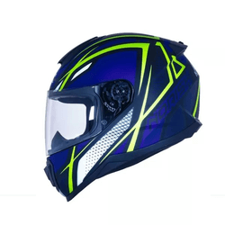 Capacete Norisk Ff802 Razor Ninja - Azul Amarelo - Moto One