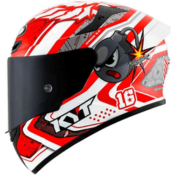 Capacete Kyt Tt Course Super Mario - Vermelho Bran... - Moto One