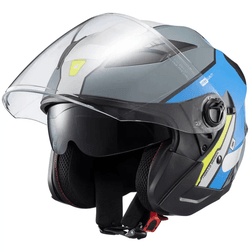 Capacete Texx Ugello Reisen - Azul/verde/branco - Moto One