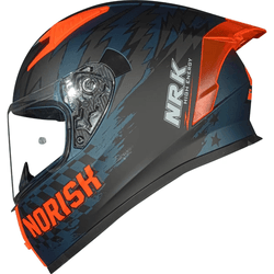 Capacete Norisk Flow Daytona - Azul/laranja - Moto One