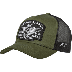 Boné Alpinestars Heritage Patch Trucker - Verde Mi... - Moto One