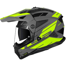 Capacete Ls2 Mx702 Pioneer Ii Namib - Cinza/amarel - Moto One