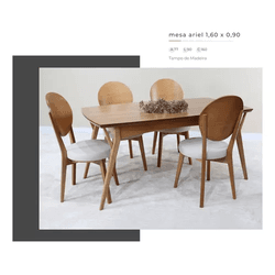 Mesa Ariel 1,60 x 0,90 - 0076 - Móveis Rezende 