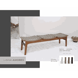 Banco Amores 3 Lugares - 3362 - Móveis Rezende 