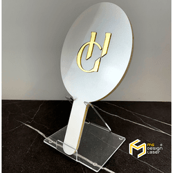 Espelho de Mão com Suporte - 369 - MS Design Laser