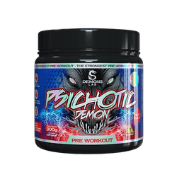 Psichotic Demon Black Pré-Treino 300g Demons Lab F... - MSK Suplementos