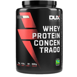 Whey Protein Concentrado Pote 900g Dux Nutrition Lab Chocolate Branco