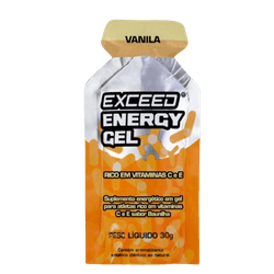 Energy Gel 1 Sachê de 30g Exceed Nutrition Vanilla... - MSK Suplementos