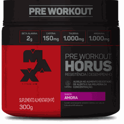 Hórus Pré Workout 300g Max Titanium Amora - 789994... - MSK Suplementos