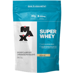 Whey Super Whey Refil 900g Max Titanium Baunilha -... - MSK Suplementos