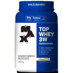 Whey Top Whey 3W Mais Performance Pote 900g Max Ti... - MSK Suplementos