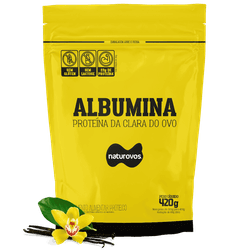 Albumina Proteína da Clara do Ovo 420g Naturovos B... - MSK Suplementos