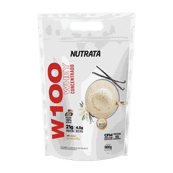 Whey Concentrado W100 Refil 900g Nutrata Creme de ... - MSK Suplementos