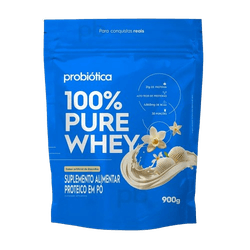 Whey 100% Pure Whey Refil 900g Probiótica Baunilha... - MSK Suplementos