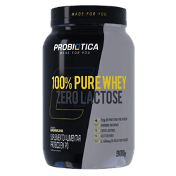 Whey 100% Pure Whey Zero Lactose 900g Probiótica B... - MSK Suplementos
