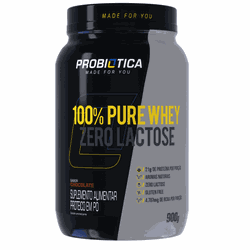 Whey 100% Pure Whey Zero Lactose 900g Probiótica C... - MSK Suplementos