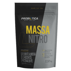 Massa Nitro 2,52kg Probiótica Chocolate - 78964382... - MSK Suplementos