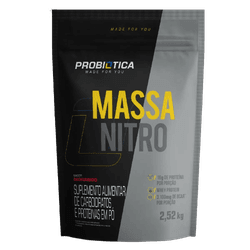 Massa Nitro 2,52kg Probiótica Morango - 7899941200... - MSK Suplementos