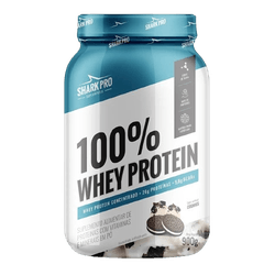 100% Whey Protein Pote 900g Shark Pro Morango - 78... - MSK Suplementos