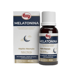 Melatonina 20ml Vitafor Menta - 7898665433188 - MSK Suplementos