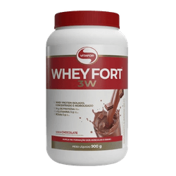 Whey Fort 3W 900g Vitafor Chocolate - 789866543374 - MSK Suplementos