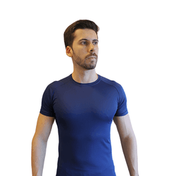 Camiseta Raglan Aerodry Azul - MUSCLEPUMP