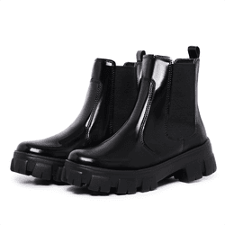 Bota Coturno Feminino Tratorada Chelsea Macia Conf... - Myrol Outlet
