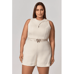 Semi Cropped Recortes Botão Laço MySize - Image Wi... - MYSIZE