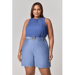 Short Alfaiataria Cinto Fivela Laço MySize - Image... - MYSIZE