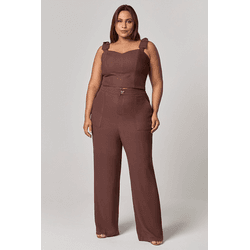 Calça Pantalona Botão Laço MySize - Image Winter 2... - MYSIZE