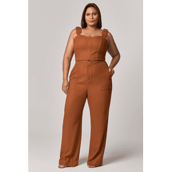 Calça Pantalona Botão Laço MySize - Image Winter 2... - MYSIZE