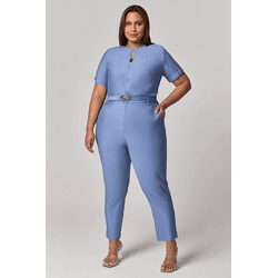 Calça Alfaiataria Cinto Fivela Laço MySize - Image... - MYSIZE