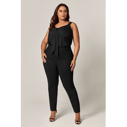 Blusa Regata com Nó Frontal Nature MySize - MYSIZE