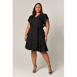 Vestido Curto com Detalhe Cadarço Cintura Nature M... - MYSIZE