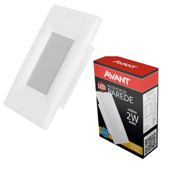 Balizador Led embutir 4x2 2w Branco Avant - 181441... - Alfa Materiais Elétricos