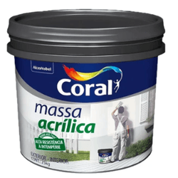 MASSA ACRILICA CORAL 25KG BALDE - 3468 - Nobel Tintas