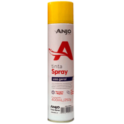 TINTA SPRAY ANJO USO GERAL AMARELO 400ML - 02509 - Nobel Tintas