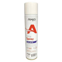 TINTA SPRAY ANJO USO GERAL BRANCO BRILHANTE 400ML ... - Nobel Tintas