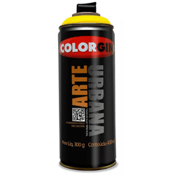 SPRAY COLORGIN ARTE URBANA FOSCO AMARELO SOL 400ML... - Nobel Tintas
