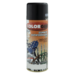 SPRAY COLORGIN ESMALTE SINT ANTIFERRUGEM PRETO 350... - Nobel Tintas