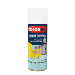 SPRAY COLORGIN ESMALTE SINT BRANCO FOSCO 350ML - S... - Nobel Tintas