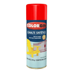 SPRAY COLORGIN ESMALTE SINT VERMELHO BRILHANTE 350... - Nobel Tintas