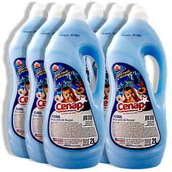 Amaciante Floral Azul Cenap 6x2l Loja - 1435 - NORONHA PRODUTOS QUÍMICOS