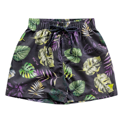 Bermuda chumbo folhagem Fakini Playground - 300 - Novelinhos Moda Infantil