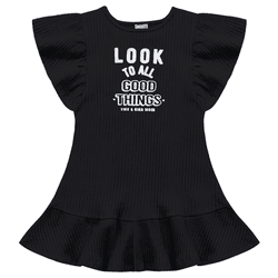 Vestido preto canelado Kiko e Kika - 843 - Novelinhos Moda Infantil