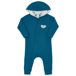 Macacão matelassê azul intenso coala Kiko Baby - ... - Novelinhos Moda Infantil