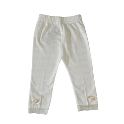 Calça Legging Bebê Off White Kiki e Mily - 104 - Novelinhos Moda Infantil